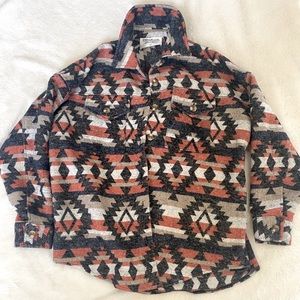 Wild junkie boutique western Aztec winter shacket